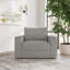 Fauteuil modulaire en polyester à accoudoirs larges de 49 po Flex-124389742-100682589