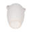 Textured Table Vase Jar With Two Handles for Home Decor - Ceramic Tall Flower Vase for Tabletops and Living Room Accent - White-695959182