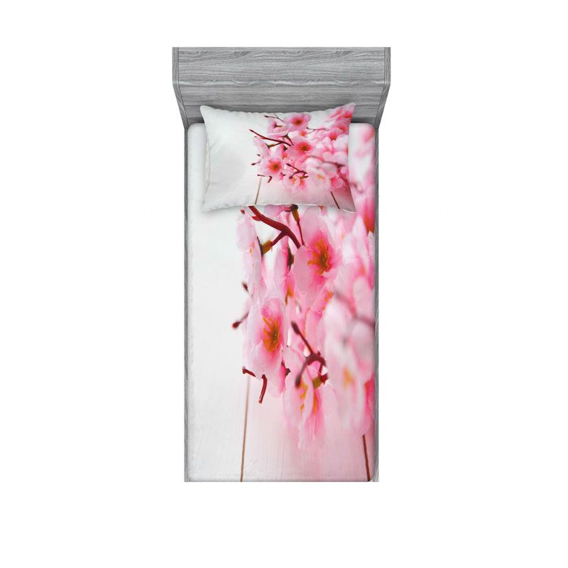 Ensemble de draps Cherry Blossom Petals, Simple TG
