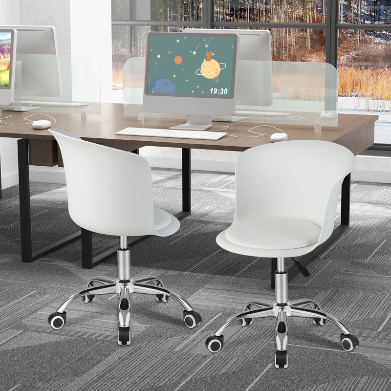 17 Stories Breide Office Chair, White