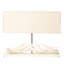 21" Horn Console Lamp - Cream Base