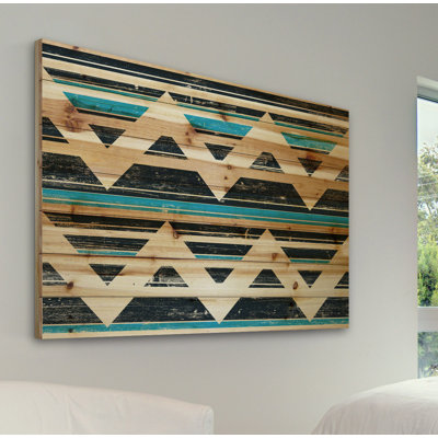 « zig zag lane », impression sur bois