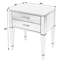 Table de chevet en bois massif Mazekine-614501813