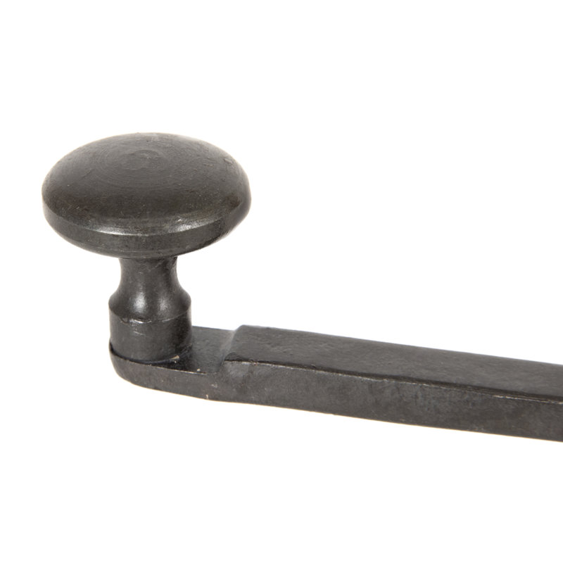 French Pewter Door Bolt, 39.4cm H x 4.7cm W x 7.2cm D, Beeswax