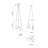 Mobil 3 - Light Dimmable LED Modern Linear Chandelier