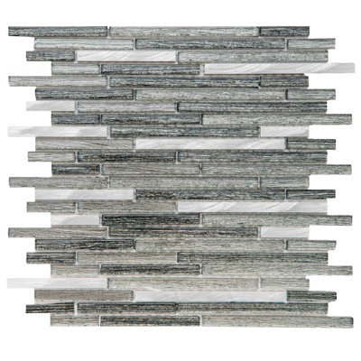 Cosmos 1" x 3" Glass Mosaic Wall Tile