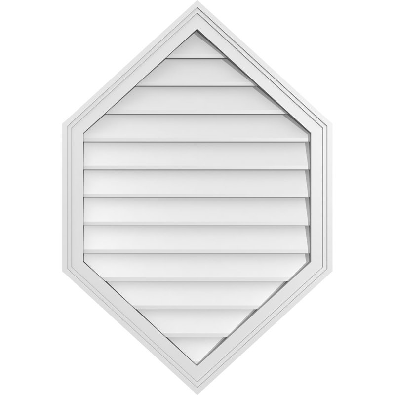 Ventilé vertical à pignon vertical 11/12 po, H 1,5 po x l 26 po x L 38 po