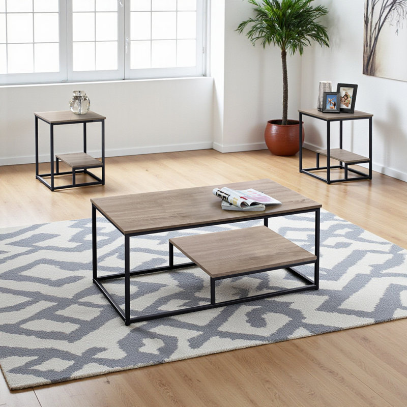 Tomasso 3pcs Coffee, Accent, End Table