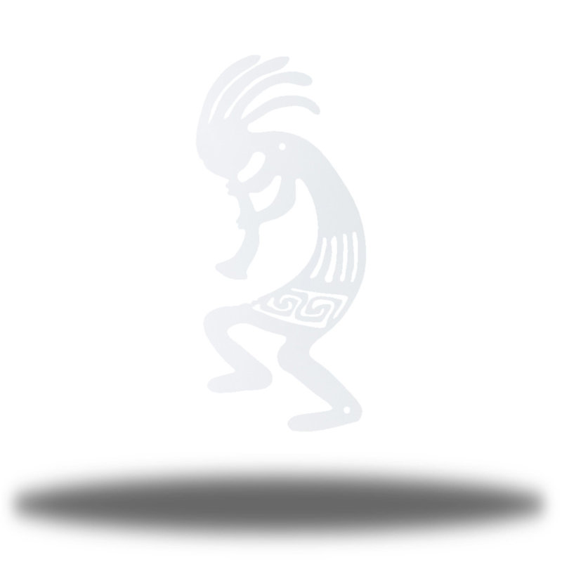 Décoration murale Kokopelli, Blanc, H 18 po x l 8 po x P 0,06 po