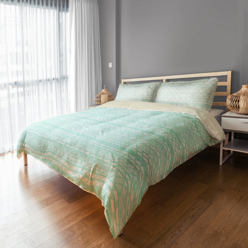 Polyester Geometric Shapes Duvet Cover, Full Duvet Cover