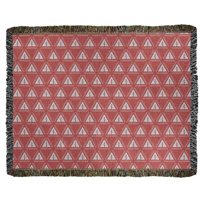 Couverture en coton Theo Nath, l 60 po x L 80 po, Rouge