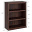 Bibliothèque de campagne à 3 niveaux, tablette de rangement basse en bois pour le bureau personnel, brun rougeâtre