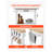 Modern White Rolling Kitchen Island Cart with Storage Cabinet, Drawer & Wood Top - Mobile Food Prep Table for Small Spaces