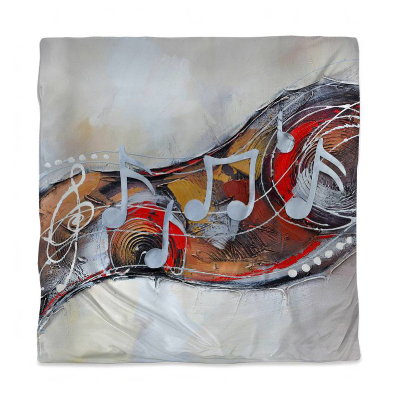Housse de couette abstraite abstraite musicale Serenade
