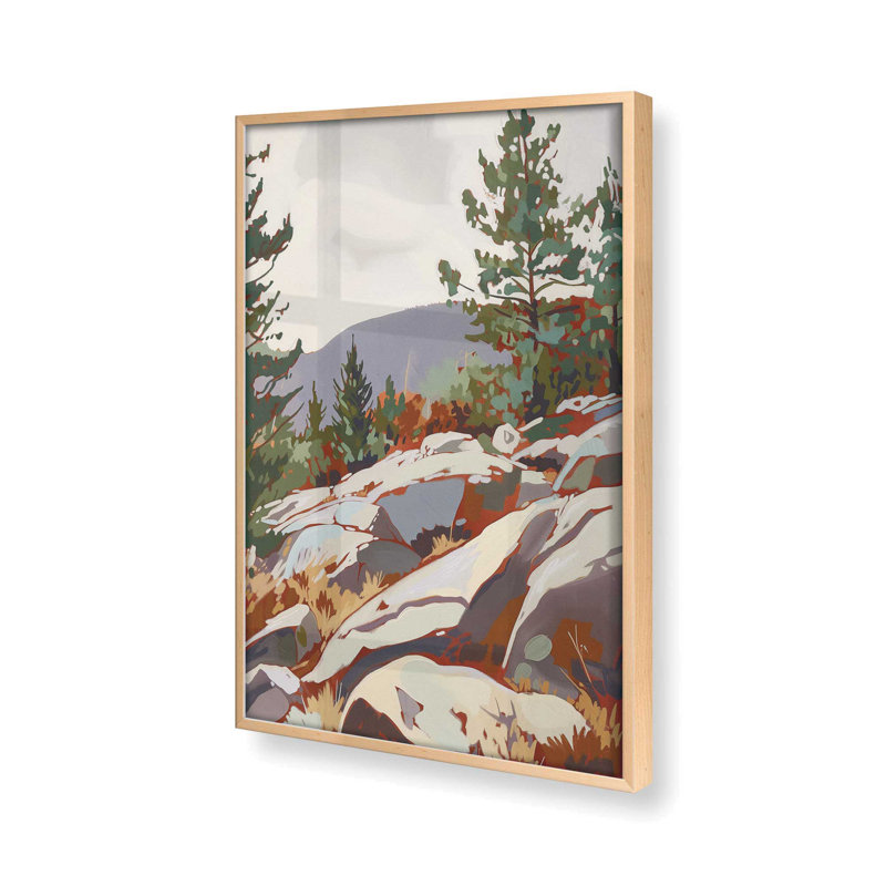 «Rocky Mountain View II», Érable brut, H 15,25 po x l 12,25 po 