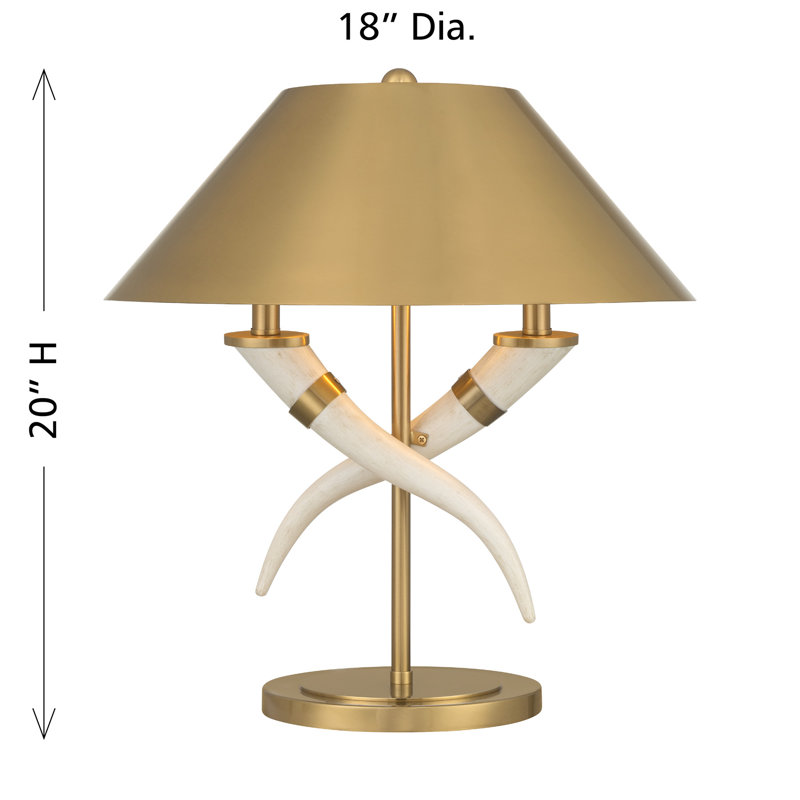 Lampe de table 2 lumières Hearne par Dann Foley