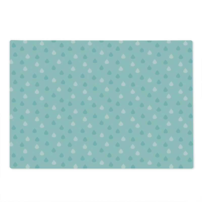 Planche à découper bleue Ambesonne