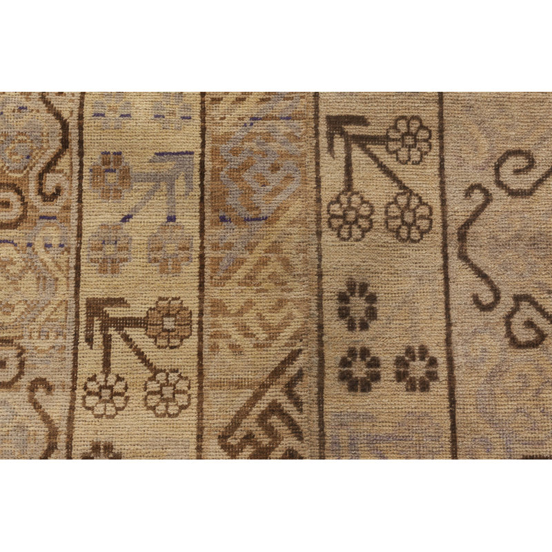 Modern One-of-a-Kind Runner 2'9" X 19'9" Hand Knotted Area Rug