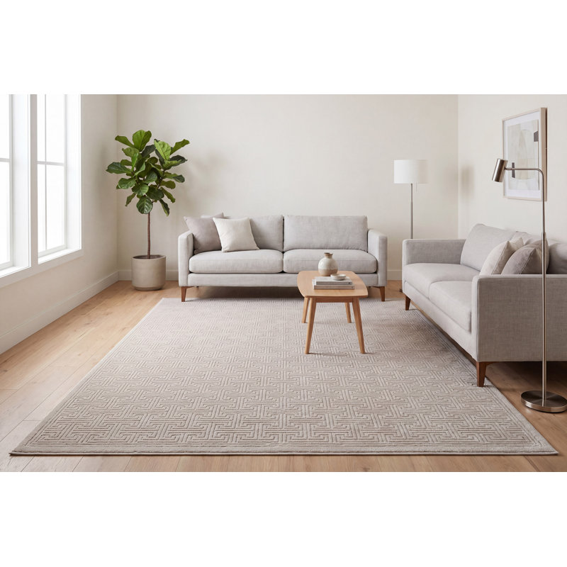 Rabush Geometric Rug, Rectangle 6'7" x 9'6"