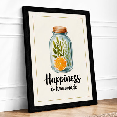 Happiness Is Homemade Minimalist - Print