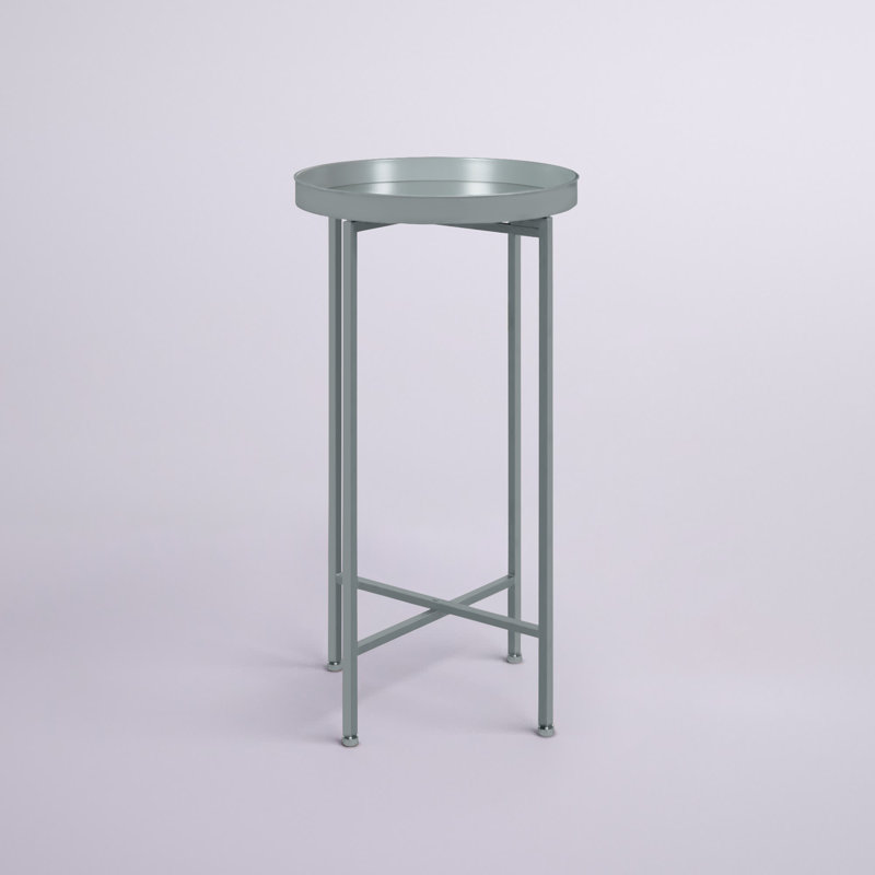 Table de bout avec plateau Dina, Argent, Argent