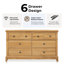 Commode 8 tiroirs Getrude