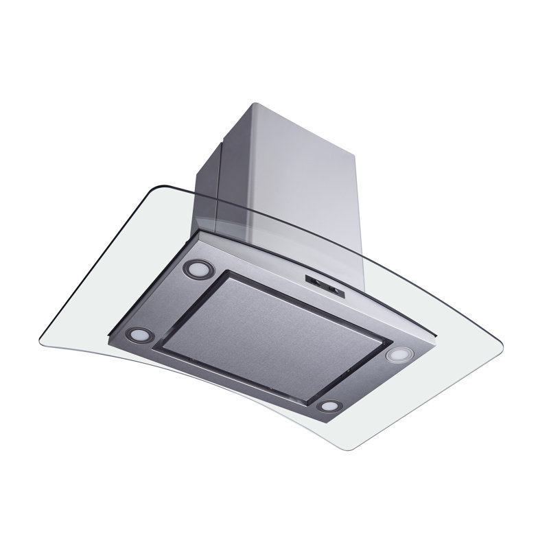 H101C Series 30" 267 CFM Convertible Island Range Hood in Stainless Steel With Filter Included