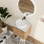 Meuble-lavabo simple mural 24 po avec lavabo en céramique Greythor 