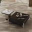 Table basse carrée en pierre micro-cristalline