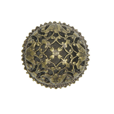 Juliane Grace large round knob in finish Antique Brass