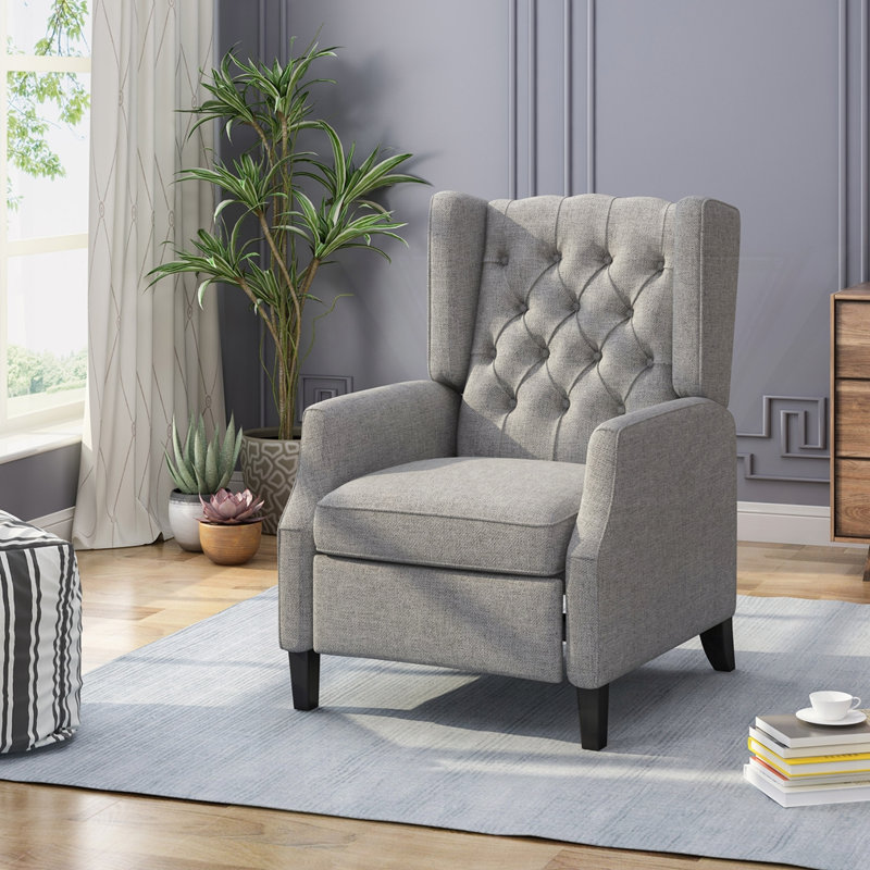 Fauteuil inclinable en tissu, Gris