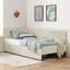 Structure de lit plateforme tapissier avec 2 tiroirs de rangement-115737582-115737583