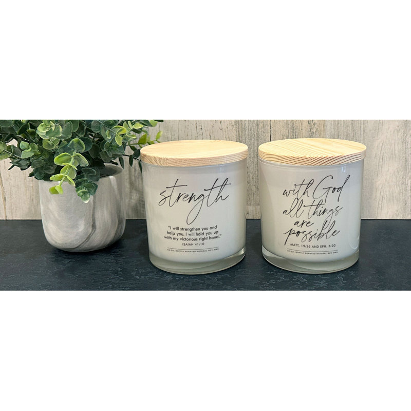 Soy Candle With God All Things Possible