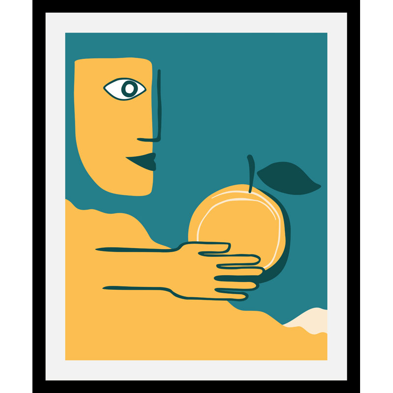 Foxy - Single Picture Frame Print, 70cm H x 50cm W