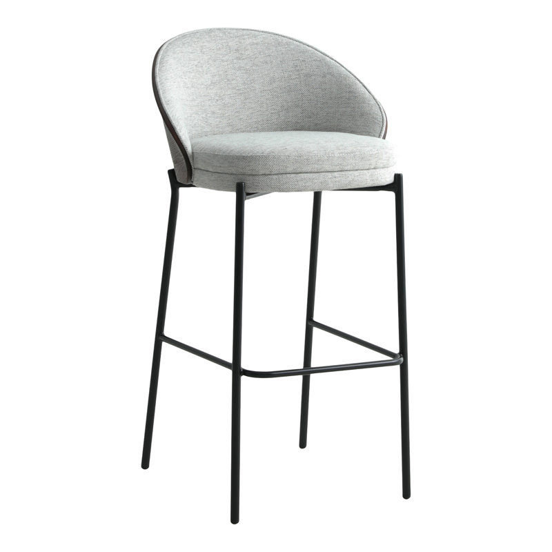 Anley Upholstered Bar Stool with Steel Frame