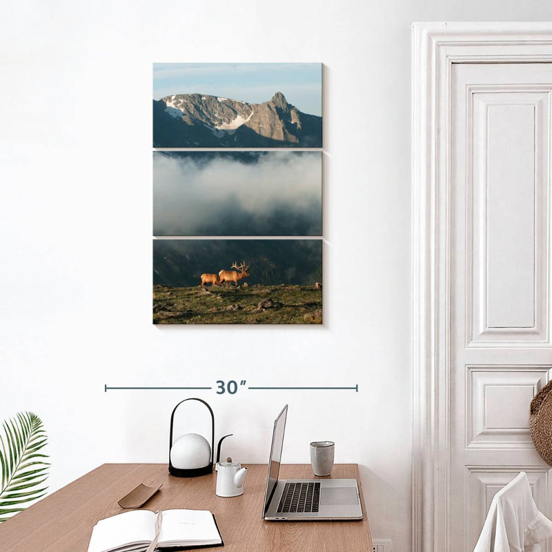 Alvord Rocky Mountain National Park Elks, 32" H x 20" W