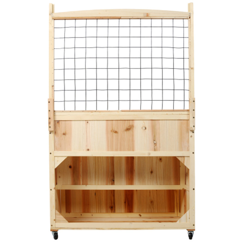 3-Tier Raised Garden Bed with Trellis and Storage
