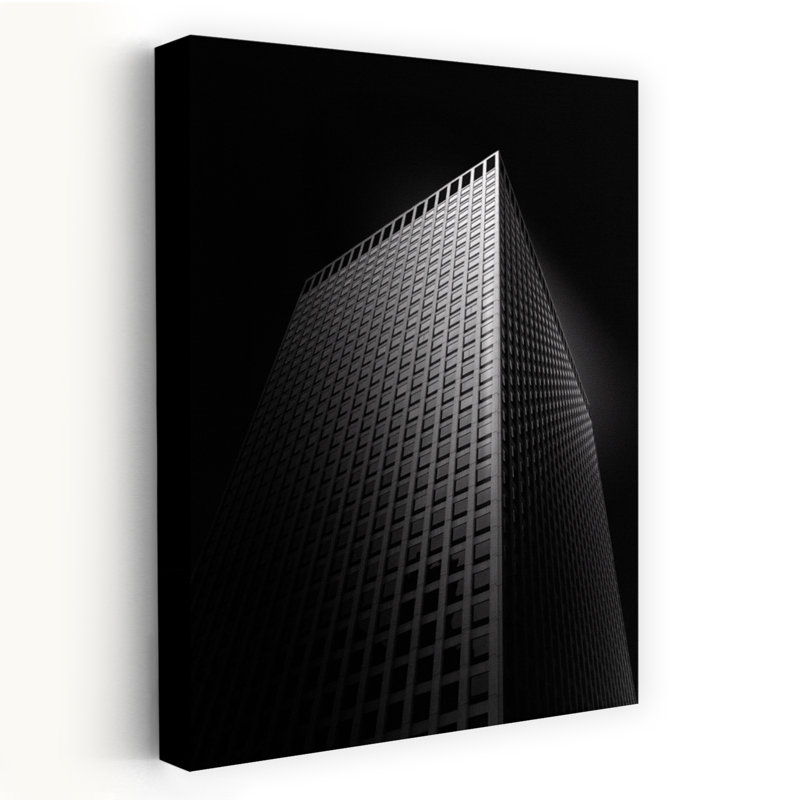 Lignes, architecture contemporaine abstraite, art mural, H 24 po x l 16 po