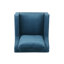 Fauteuil club en velours bleu