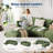 Boneless 102" L-Shape Modular Sectional Sofa, Chenille Cloud Couch with 23.2" Deep Seat for Small Spaces