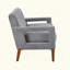 Modern Living Room Causeuse Chenille Upholstery Coils Coils-121069062