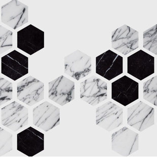 Hexagon Geometric Geometric Wall Mural