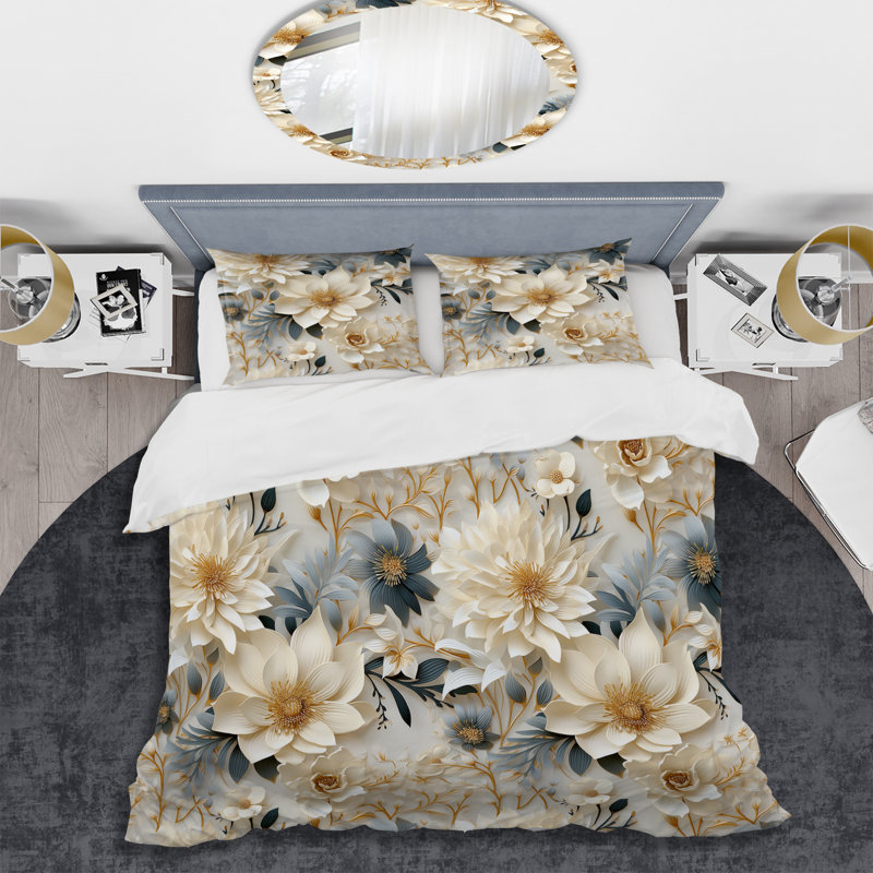 Ensemble de housse de couette Ethereal, Housse de couette simple + 1 taie décorative stan
