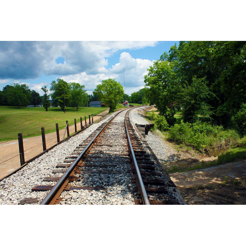 Mississippi Railroad Trestle - Photographie sur toile tendue, H 8 po x l 12 po