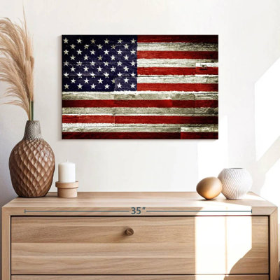 Borges American Flag Rustic