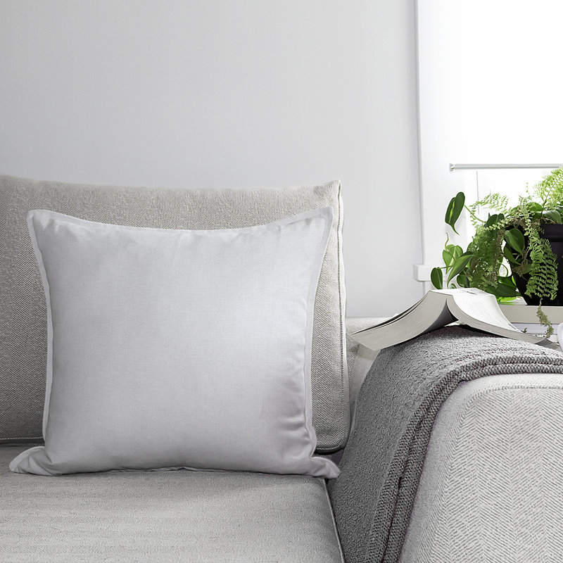 Oreiller carré blanc Lynxin 24 po x 24 po, 18 po x 18 po