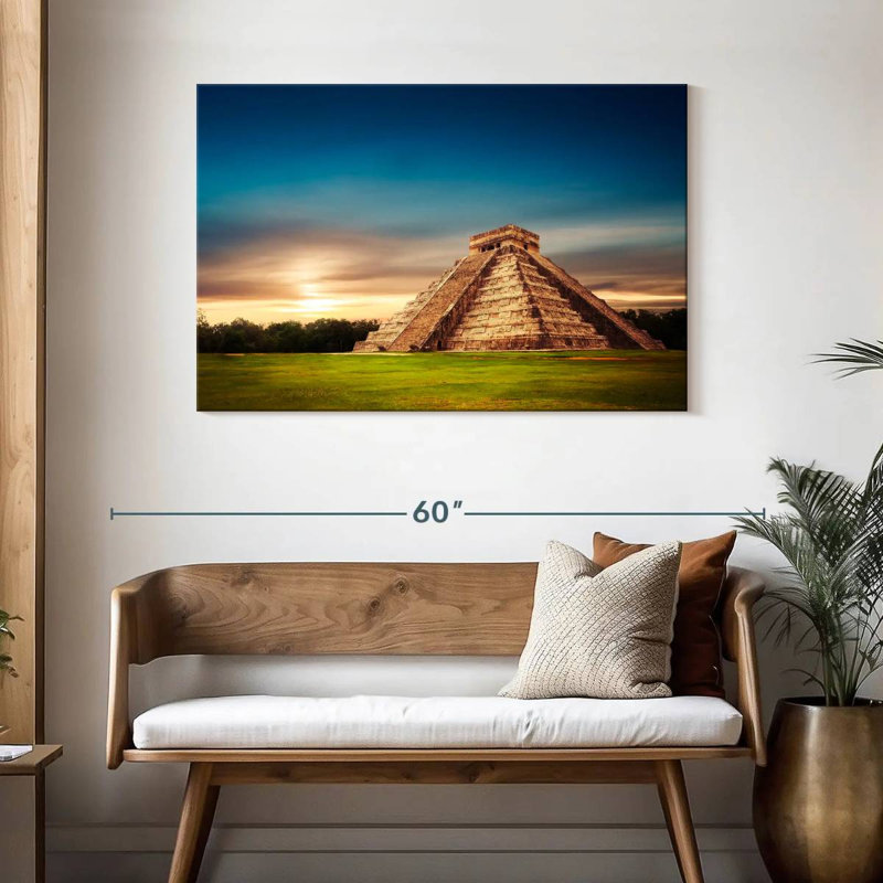 Adella Chichen Itza Pyramid, 30" H x 45" W