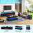 Bhhatu High Gloss Led Coffee Table, Black-1648199446