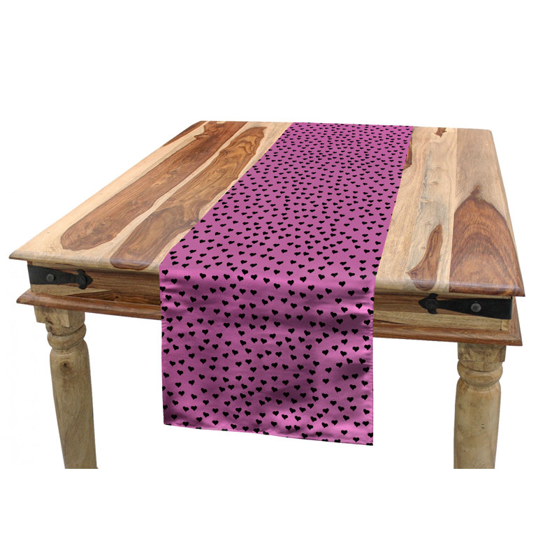 Geometric Valentine's Day Table Runner, 90" x 16"