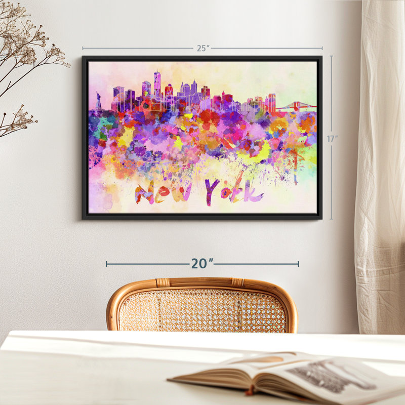 «New York City Abstract», H 17 po x l 25 po